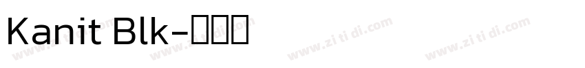 Kanit Blk字体转换